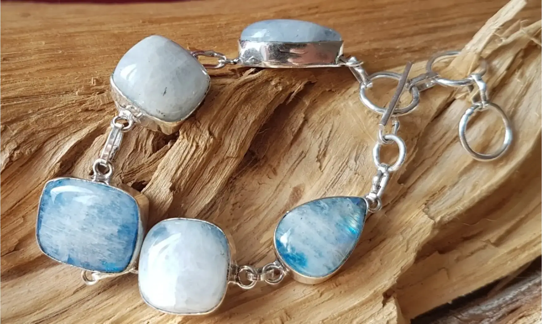 Labradorite Blanche bracelet & Argent