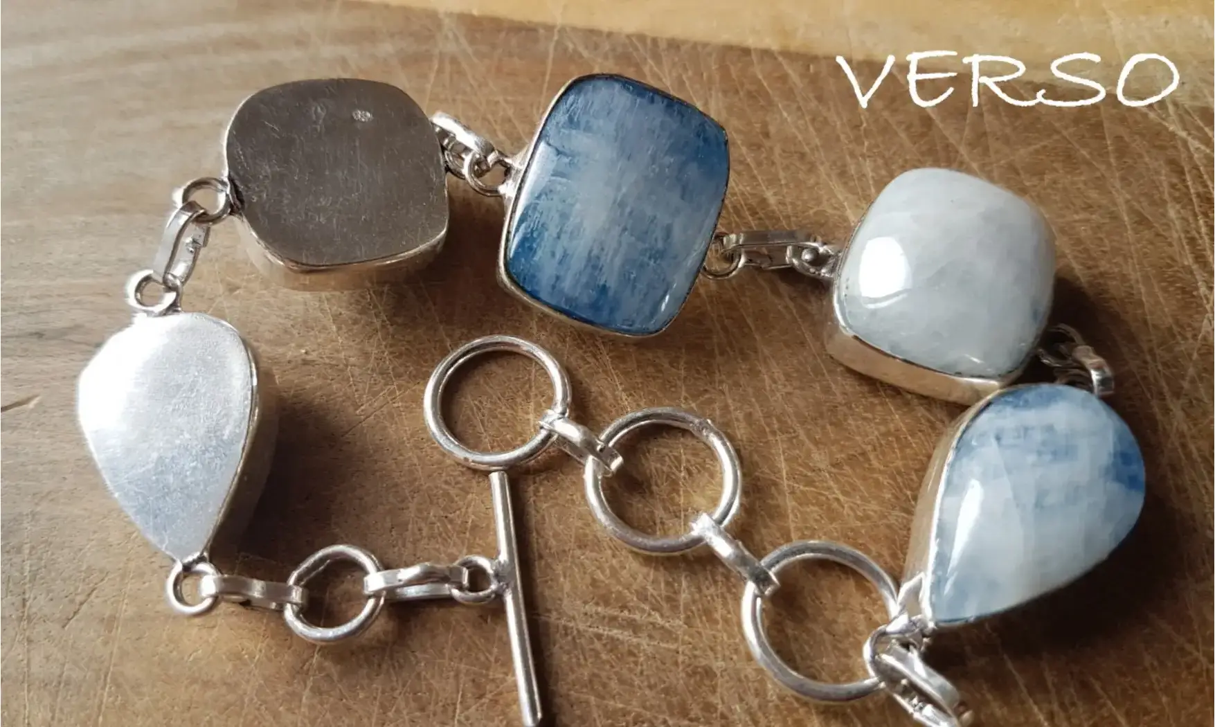 Labradorite Blanche bracelet & Argent