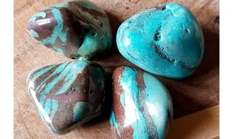 Zebra Jasper turquoise Tumbled Stone