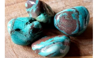 Zebra Jasper turquoise Tumbled Stone