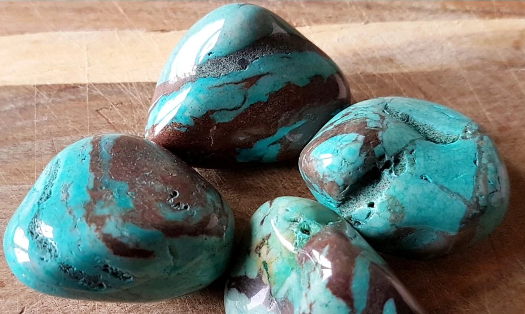 Zebra Jasper turquoise Tumbled Stone