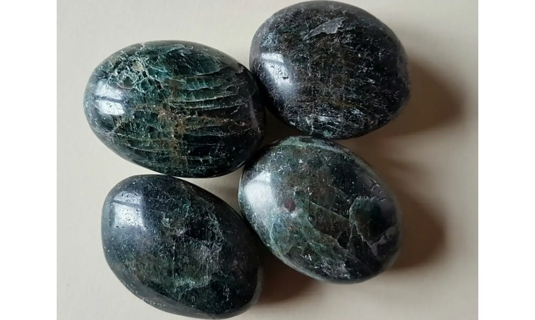 Blue Apatite large tumbled stone