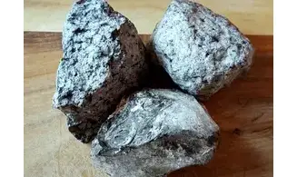 Obsidienne Neige Pierre Brute
