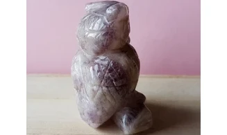 Amethyst Owl gemstone