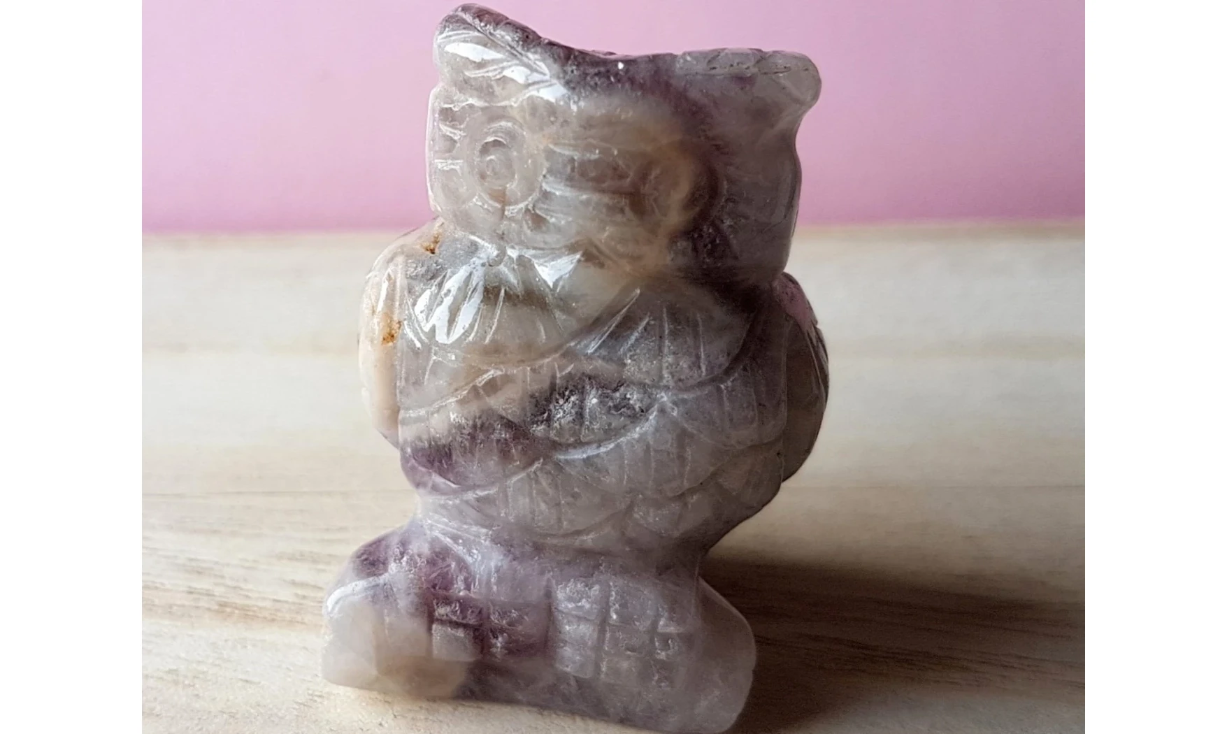 Amethyst Owl gemstone
