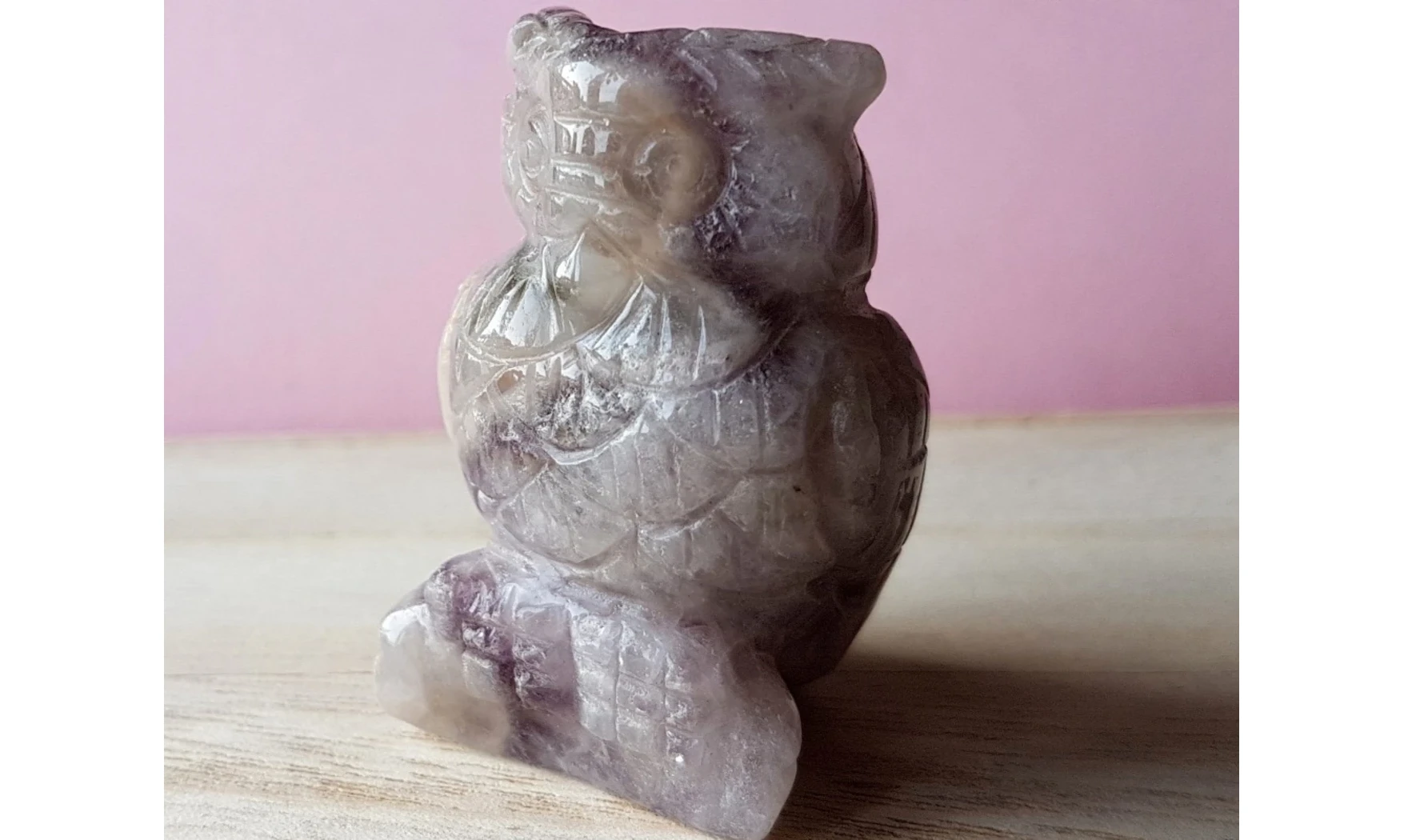 Amethyst Owl gemstone
