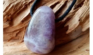 Amethyst 6 stone drilled pendant