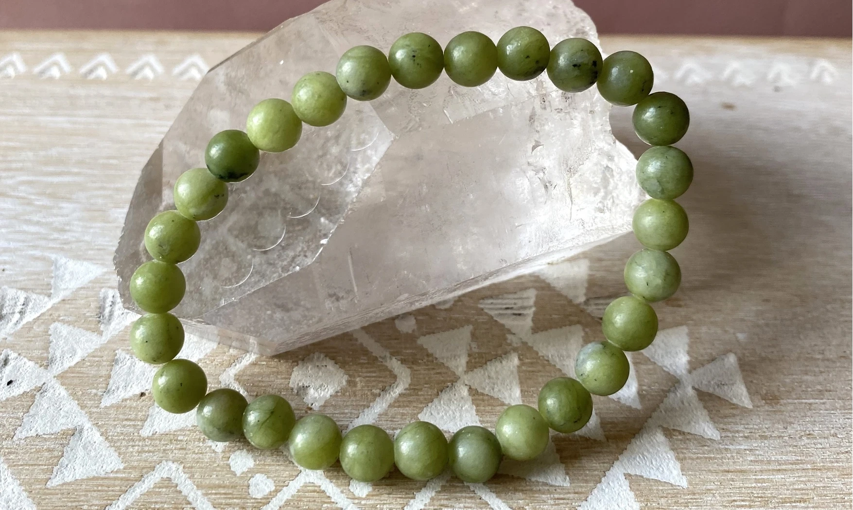 Jade round beads Bracelet