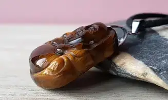 Oeil de Tigre Bouddha Pendentif pierre