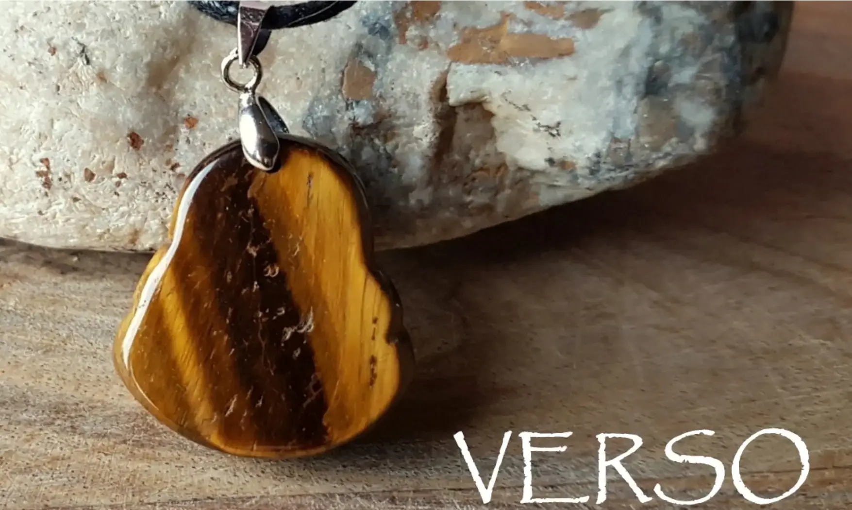 Oeil de Tigre Bouddha Pendentif pierre
