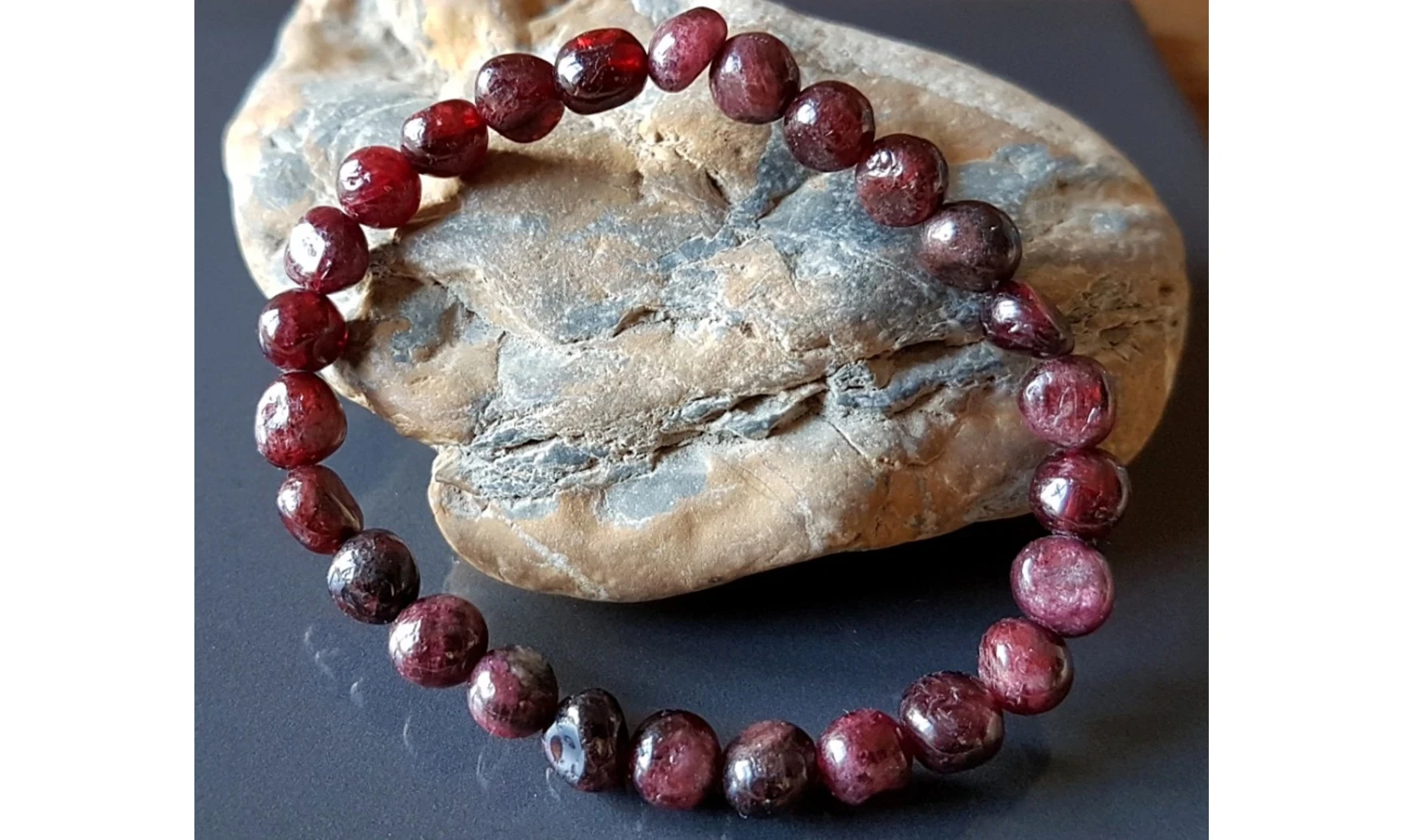 Grenat Bracelet Pépite pierres