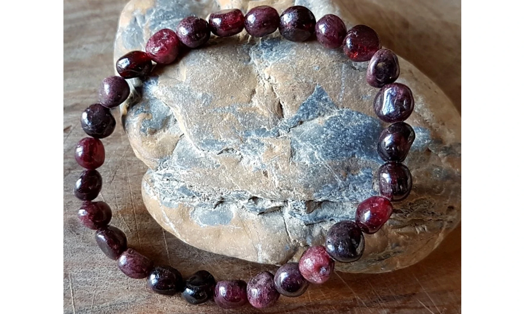 Grenat Bracelet Pépite pierres