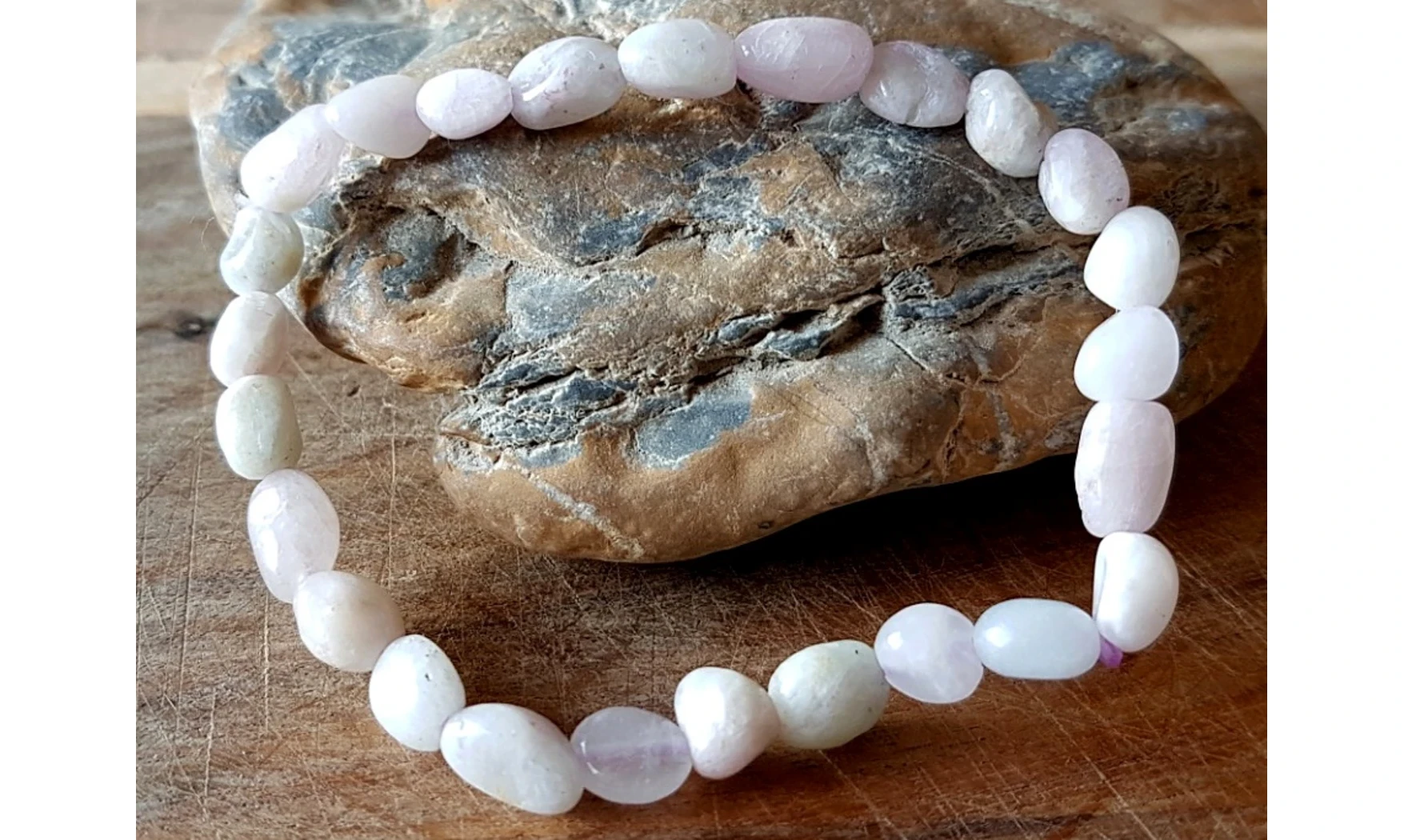 Kunzite Bracelet Pépite pierres