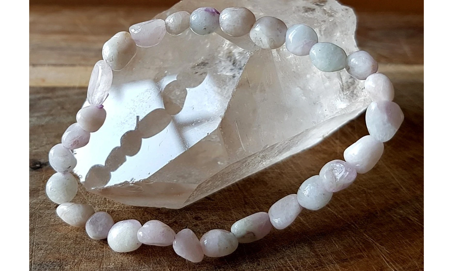 Kunzite Bracelet Pépite pierres
