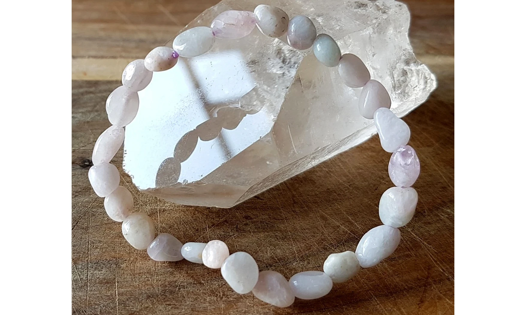 Kunzite Bracelet Pépite pierres
