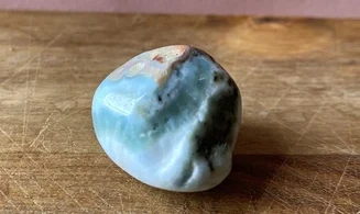 Larimar pierre roulée 1
