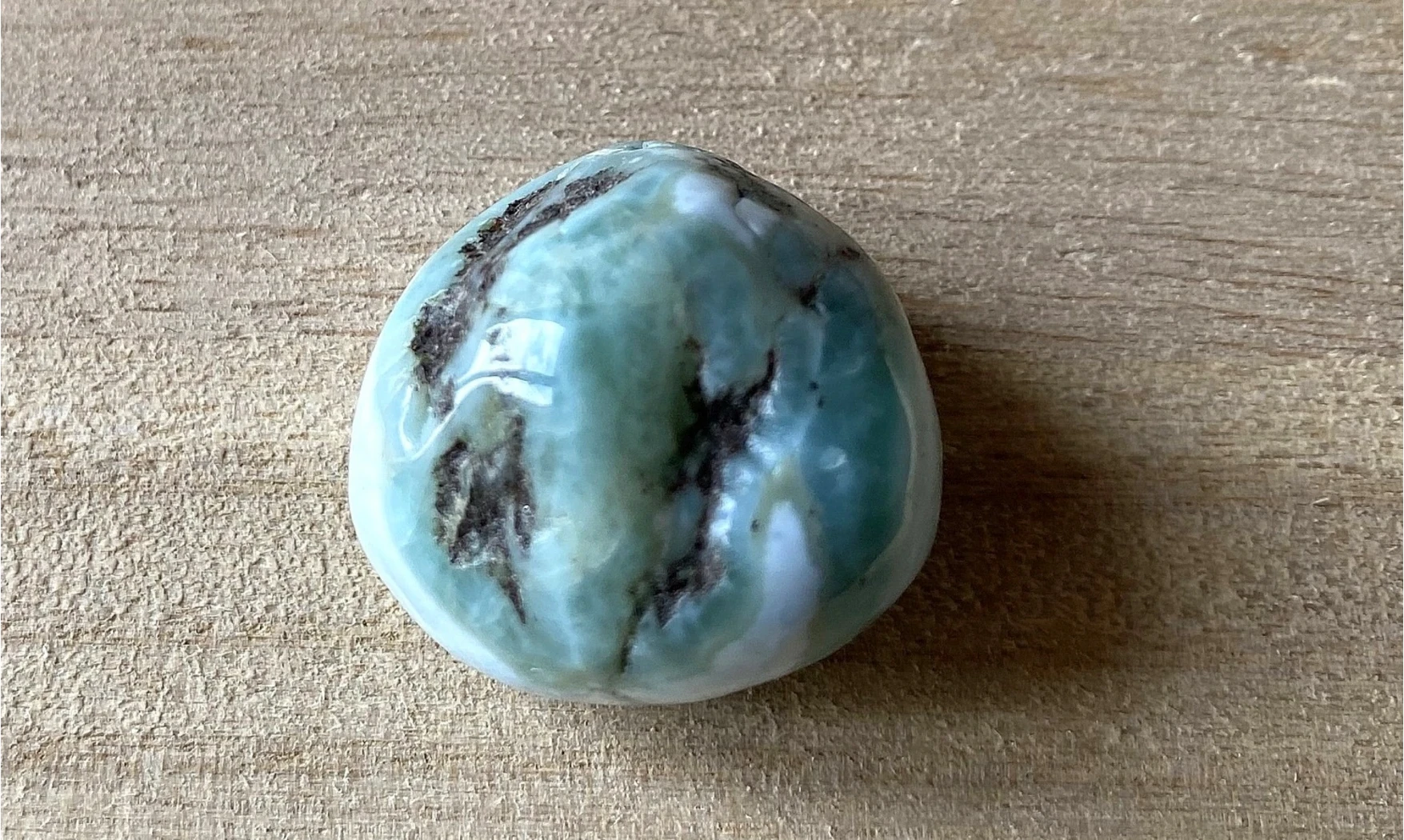 Larimar pierre roulée 1