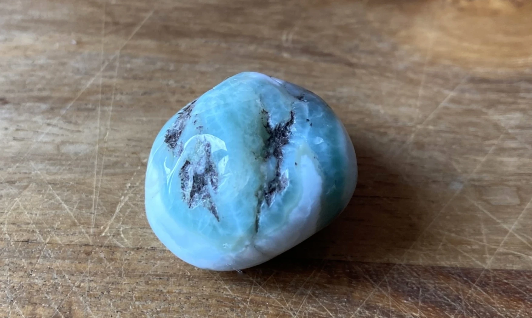 Larimar pierre roulée 1