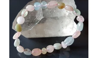 Morganite Bracelet Pépite pierres