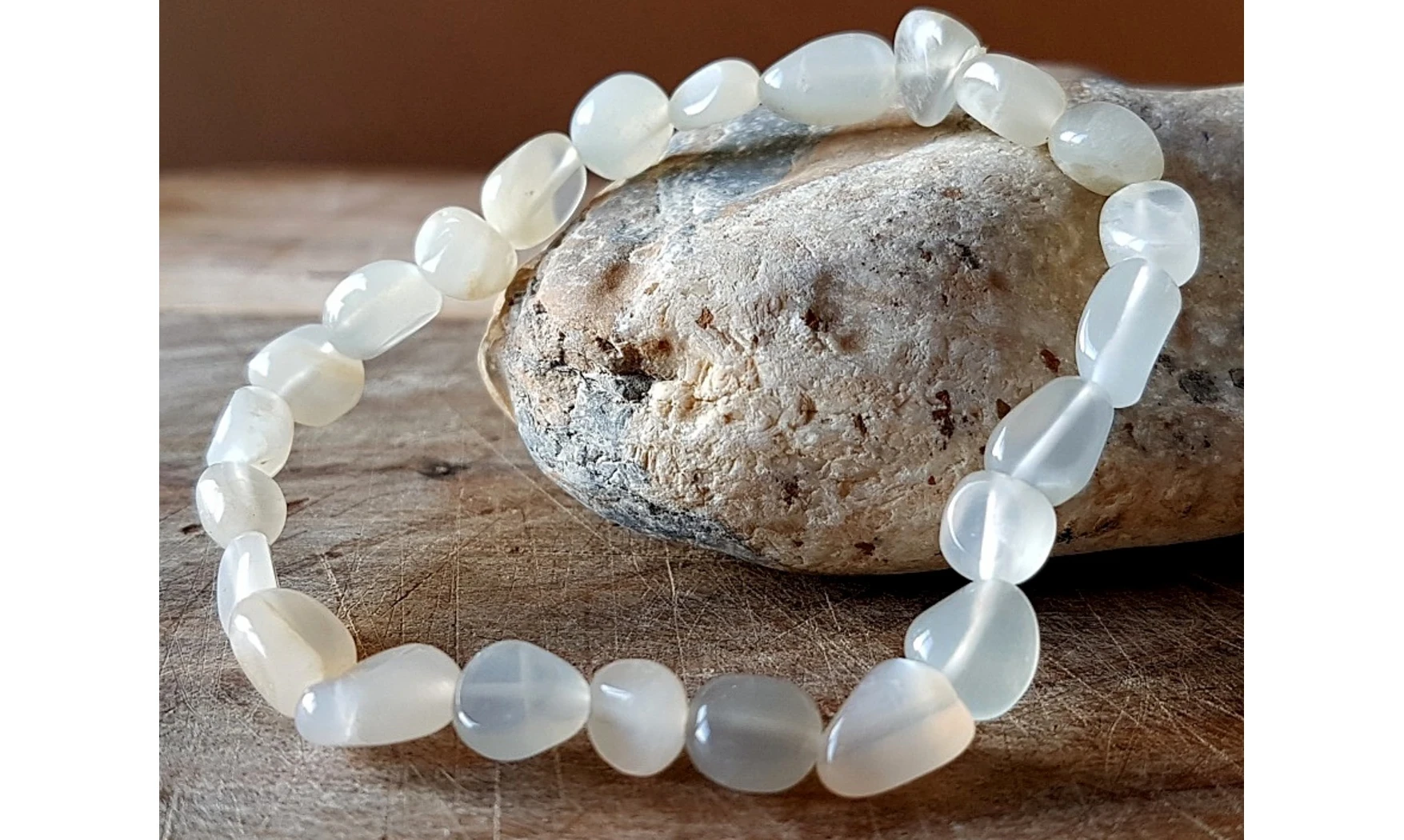 Pierre de Lune Bracelet Pépite pierres