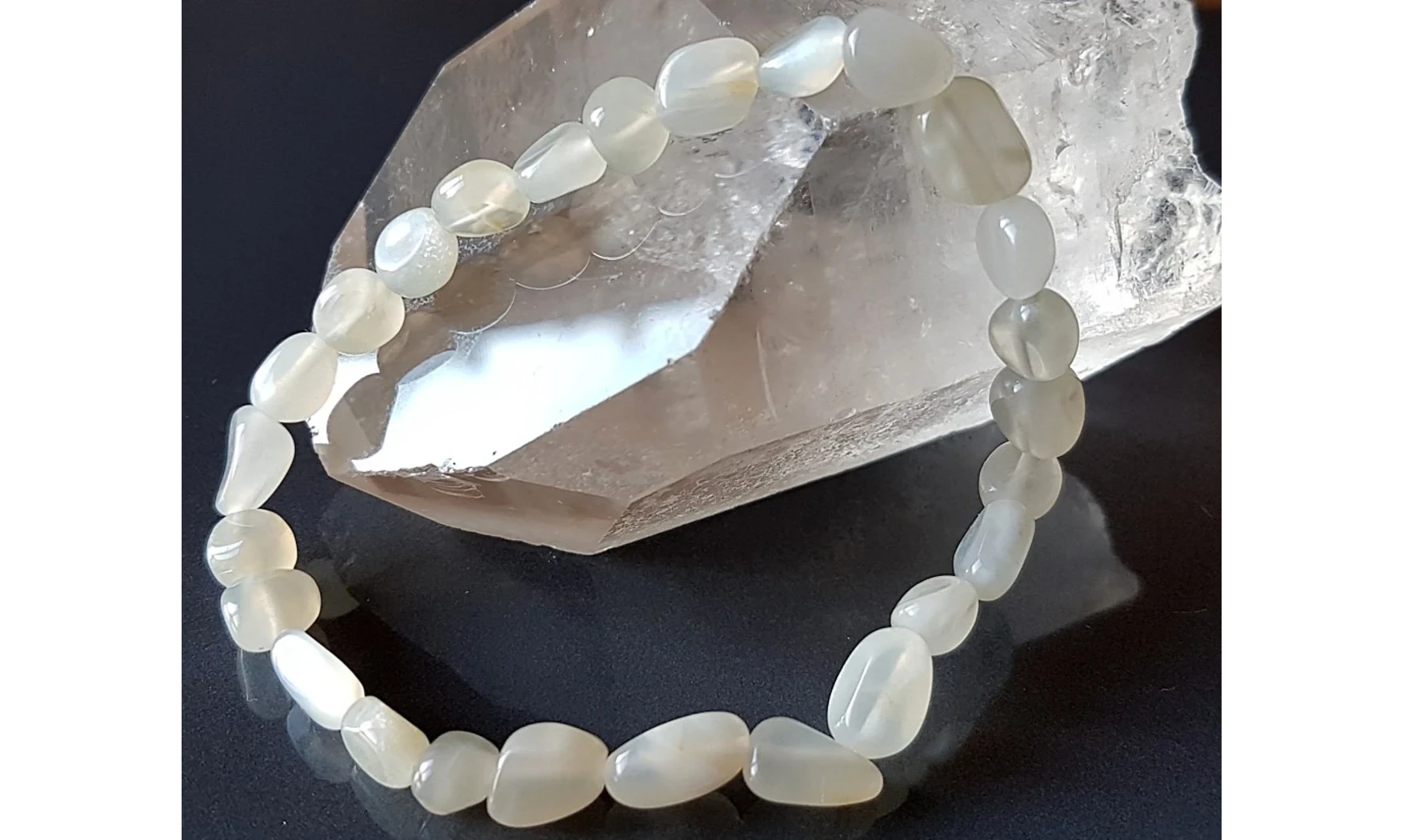 Pierre de Lune Bracelet Pépite pierres