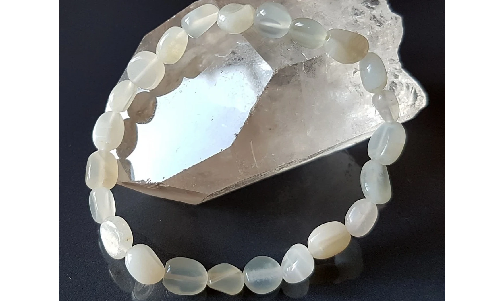 Pierre de Lune Bracelet Pépite pierres