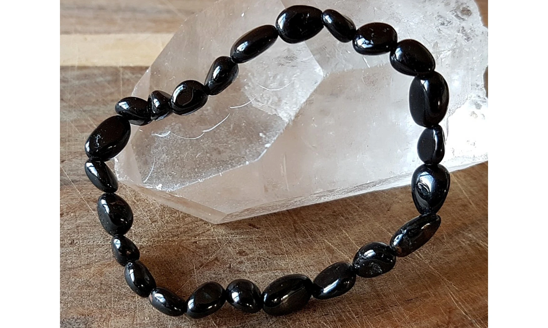 Tourmaline noire Bracelet Pépite pierres