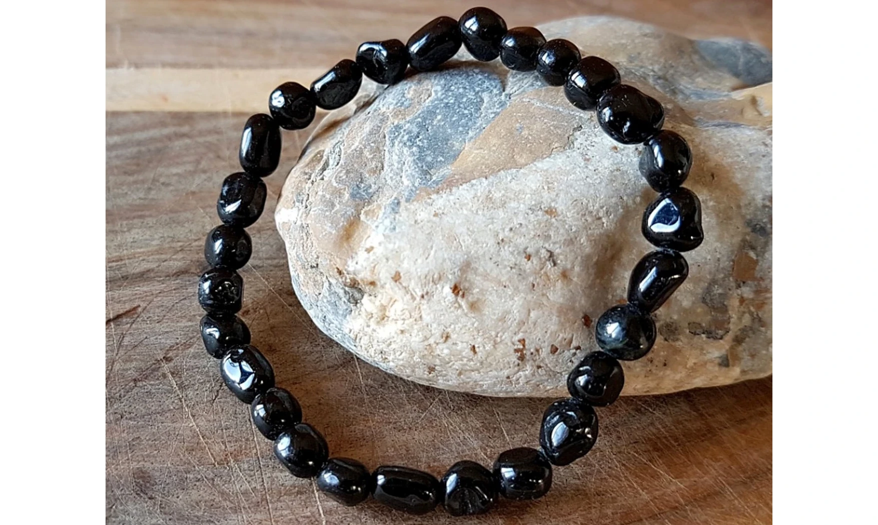 Tourmaline noire Bracelet Pépite pierres