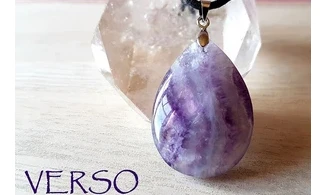 Rainbow Fluorite Palm stone pendant