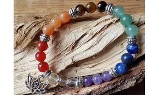 7 Chakras Bracelet pierres boules