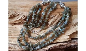 Labradorite Collier 3 rangs