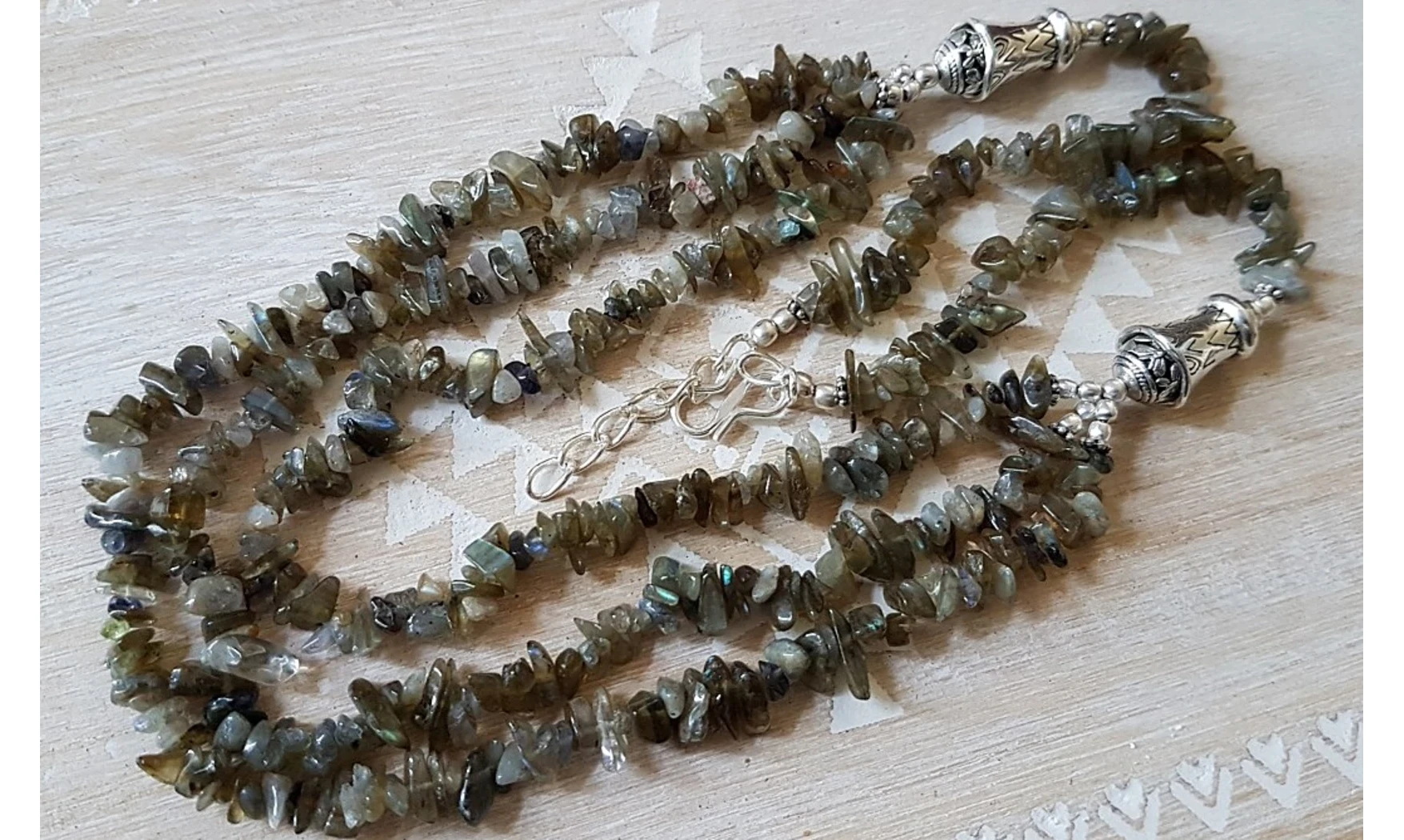 Labradorite Collier 3 rangs