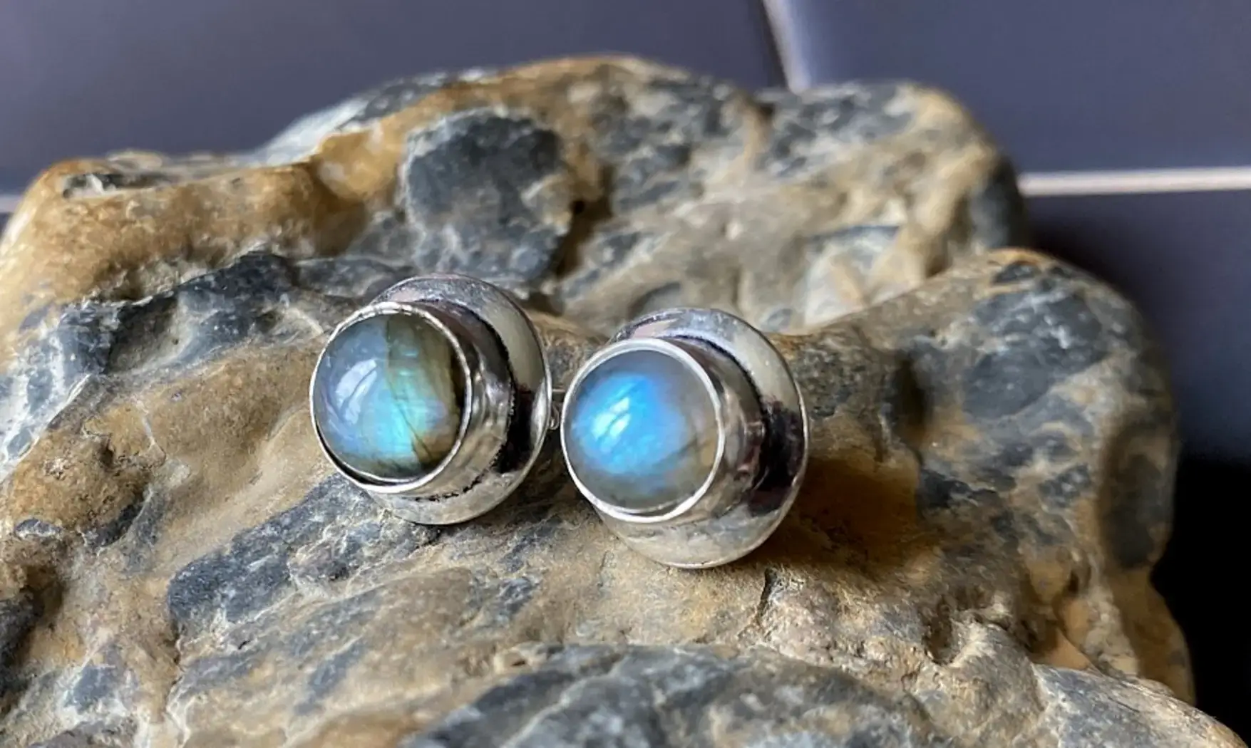 Labradorite 925 Silver plated Earring