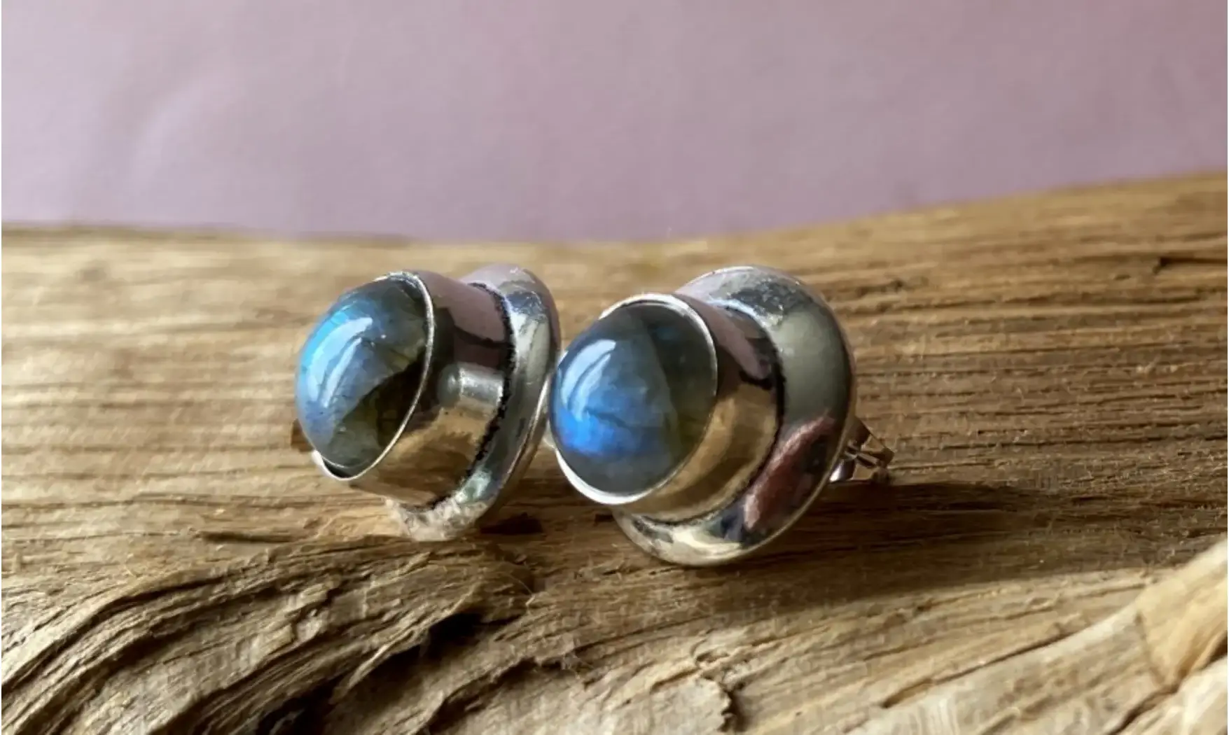Labradorite 925 Silver plated Earring