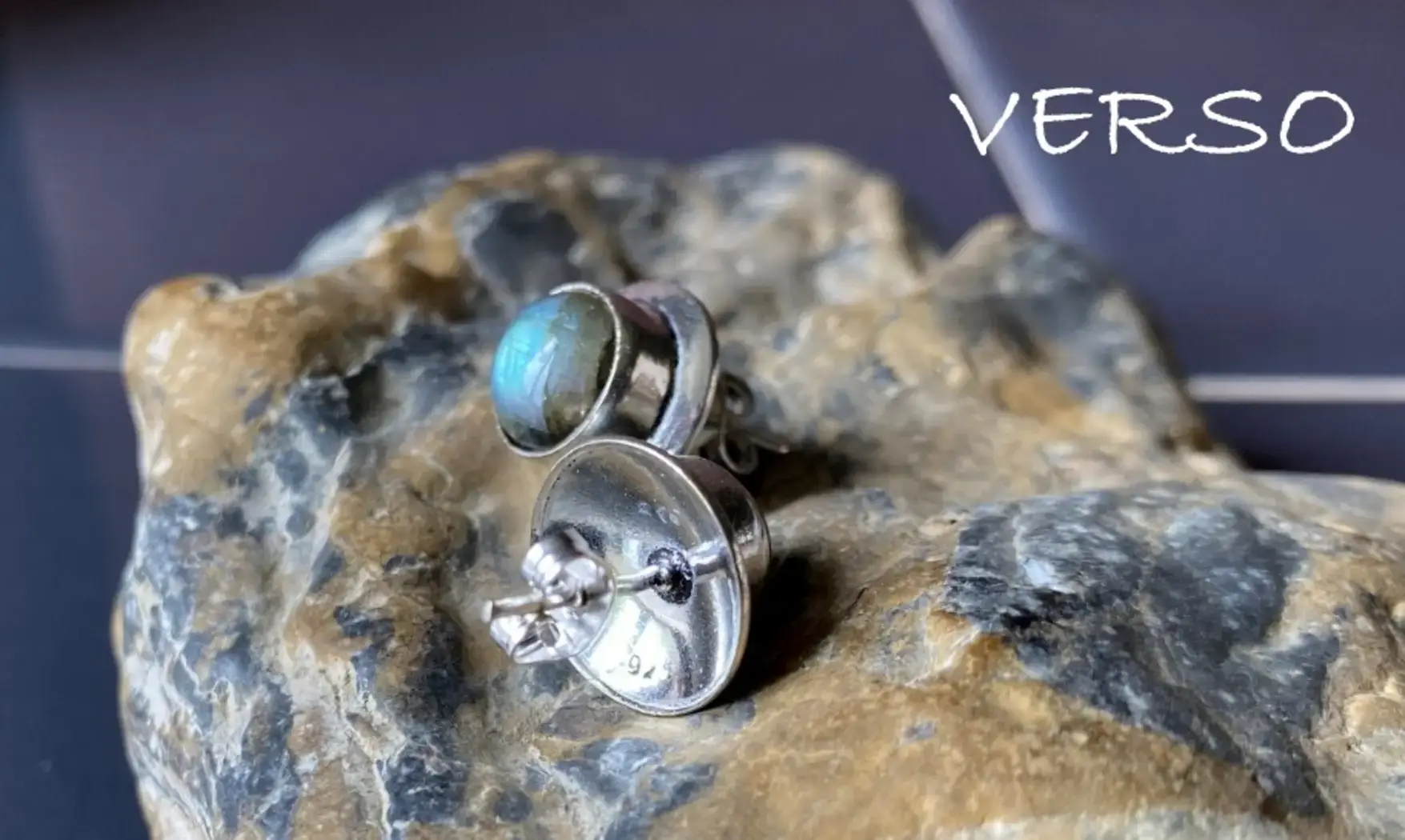 Labradorite 925 Silver plated Earring