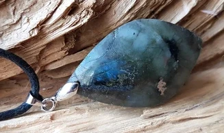 Labradorite Galet 9 pierre pendentif