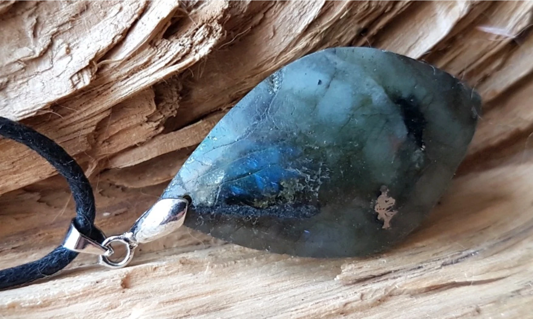 Labradorite Galet 9 pierre pendentif
