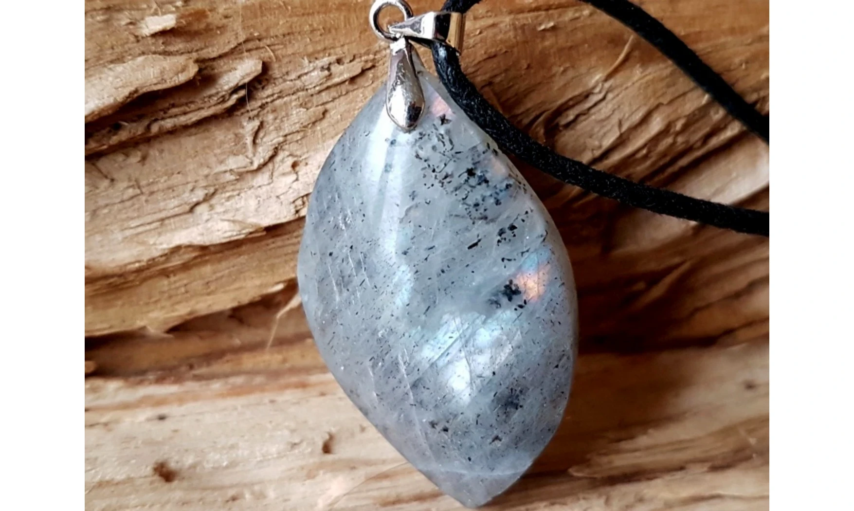 Labradorite Galet 4 pierre pendentif