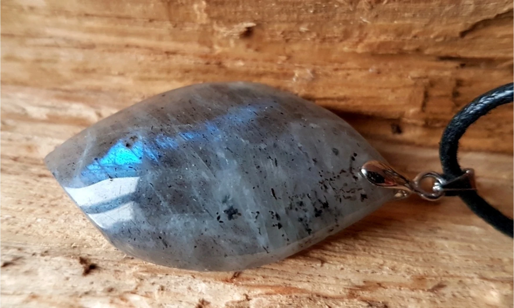 Labradorite Galet 4 pierre pendentif
