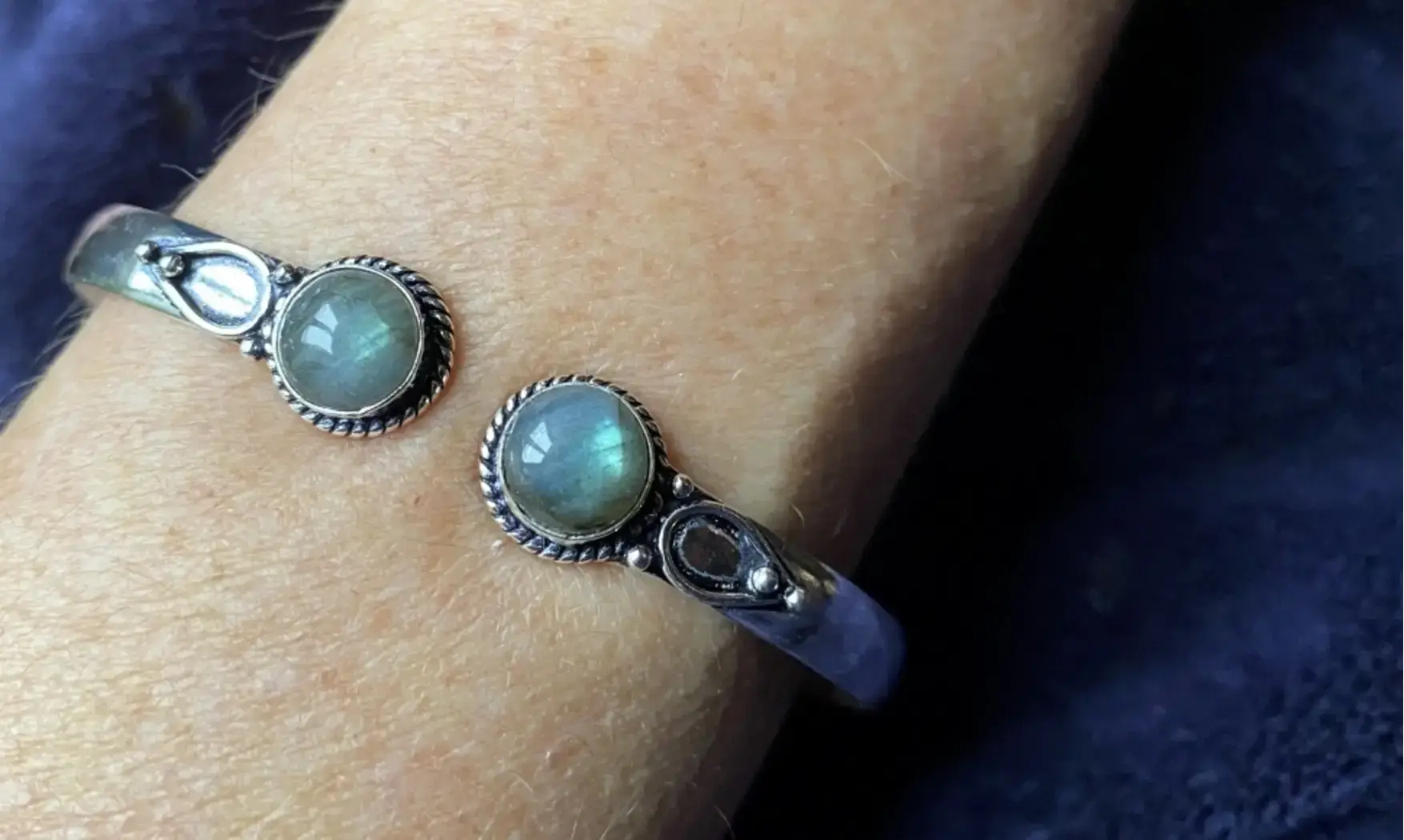 Labradorite Bangle bracelet pierre