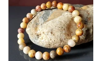 Crazy lace Agate Round beads Bracelet