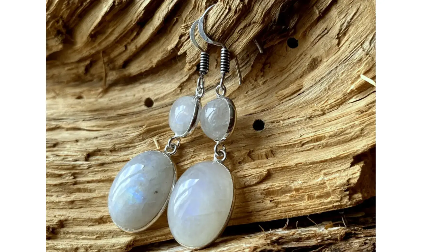 Moonstone 925 Silver plated Earring
