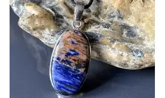 Sodalite pierre pendentif & Argent