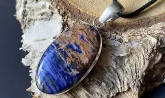 Sodalite pierre pendentif & Argent
