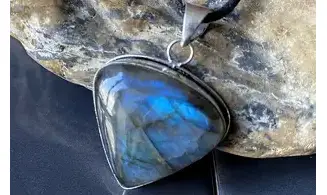 Labradorite 4 pendentif & Argent