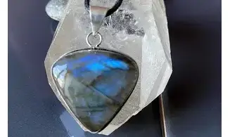 Labradorite 4 pendentif & Argent