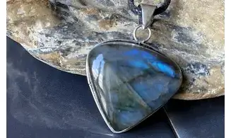 Labradorite 4 pendentif & Argent