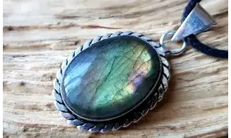Labradorite 5 pendentif & Argent