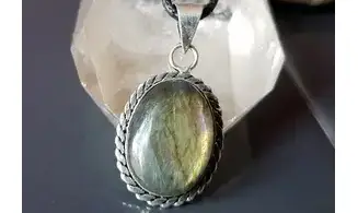 Labradorite 5 pendentif & Argent