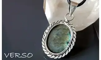 Labradorite 5 pendentif & Argent
